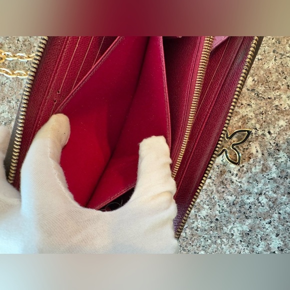 Louis Vuitton Portefeuille Zippy Wallet Brown burgundy pink - Picture 11 of 17
